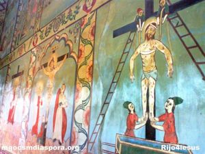 Mural from chepad St George Orthodox Church, India